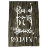 57e verjaardag: Fancy, Faux Hood Kijk + Aangepaste Medium Cadeauzakje (Achterkant)