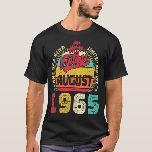  57e verjaardag Geweldige sinds augustus 1965 EP T-shirt (Voorkant)