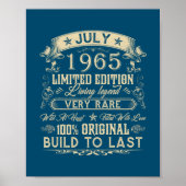 57e verjaardag Gifts 57 jaar oude Retro  Poster (Voorkant)