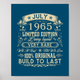 57e verjaardag Gifts 57 jaar oude Retro  Poster