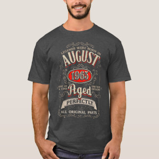 57e verjaardag Legends geboren in augustus 1965 57 T-shirt