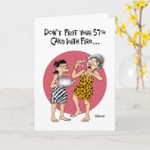 57e verjaardag niet vrijmaken kaart (Gele Bloem)