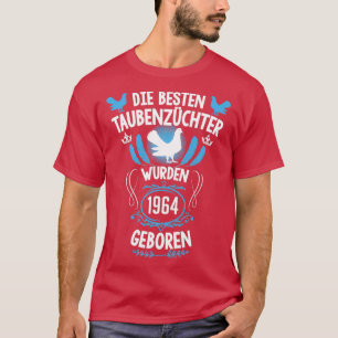 57e verjaardag van duif Geboren in 1964 duiven T-shirt