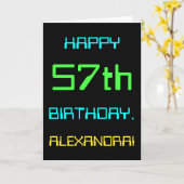 57e verjaardag van Fun Digital Computing Kaart (Gele Bloem)