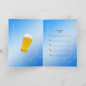 57e verjaardagsfeestuitnodiging met veel bier (Binnen)