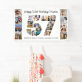 57e verpartij Cijfer 57 Fotocollage Spandoek (Insitu)