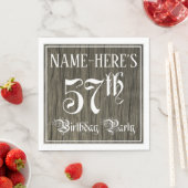 57ste verjaardagsfeest — Fantasievol script, namaa Servet (Insitu)