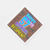 57th Birthday ~ Fun, Urban Graffiti Inspired Look Servet (Hoek)