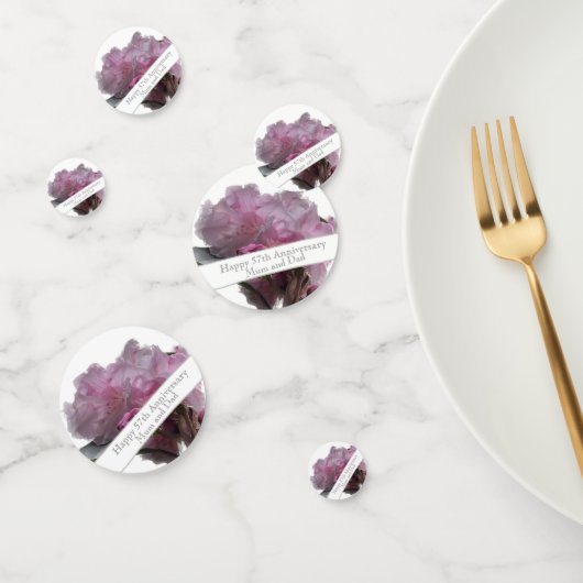 57th Wedding Jubileum Pink Rhododendron Confetti (Groep)