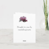 57th Wedding Jubileum Pink Rhododendron Kaart (Achterkant)