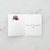 57th Wedding Jubileum Pink Rhododendron Kaart (Binnen)