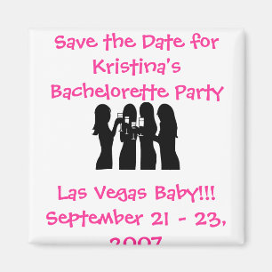58192, Save the Date for Kristina's Bachelorette ( Magneet