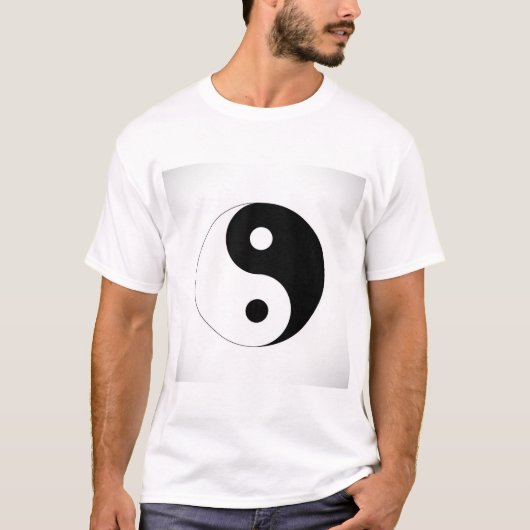 5854Yin Yang Symbool T-shirt (Voorkant)