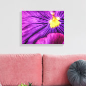 5884-Paarse Pansy Canvas Afdruk (Insitu (Woonkamer))