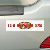 588e bataljon van ingenieur bumpersticker (Op auto)