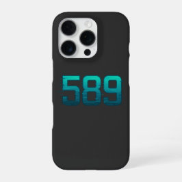 589 – Glitch Tech Futuristic Digital Art iPhone 16 Pro Hoesje