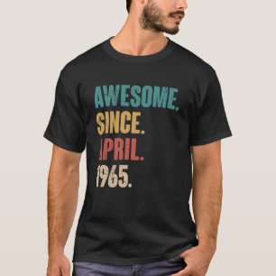 58 april 58 jaar oud azijnmerk t-shirt