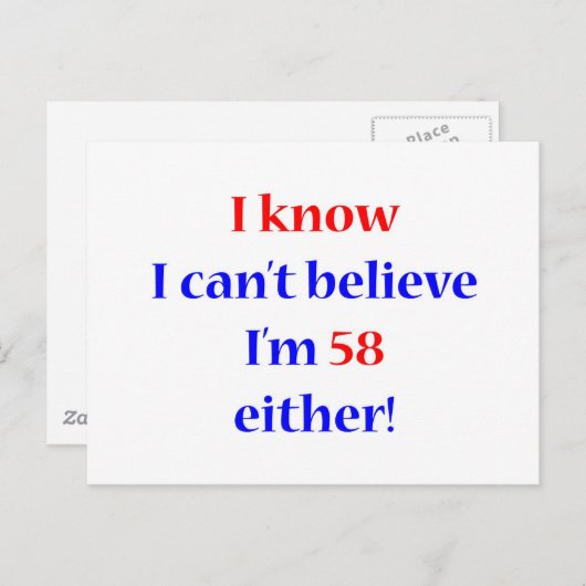 58 BRIEFKAART (Voorkant / Achterkant)