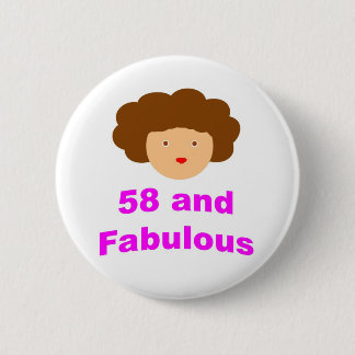 58 en Fabulous! Ronde Button 5,7 Cm