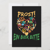58.Funny Oktoberfest Prost Ein Bier Bitte Duitslan Save The Date (Voorkant)