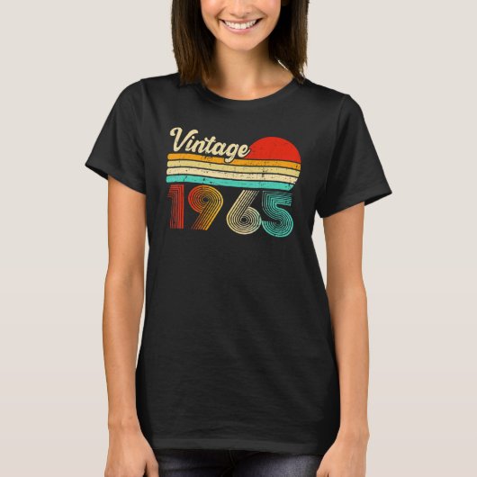 58 jaar  1965 58e verjaardag t-shirt (Voorkant)