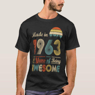 58 jaar na 1963 58e verjaardag van de Aweso T-shirt