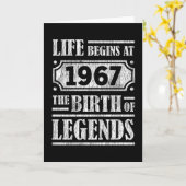 58 jaar oud 1967 Geboorte van de legende 58ste ver Kaart (Gele Bloem)