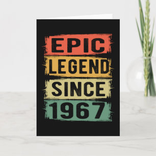 58 jaar oud Bday 1967 Epic Legend 58ste verjaardag Kaart
