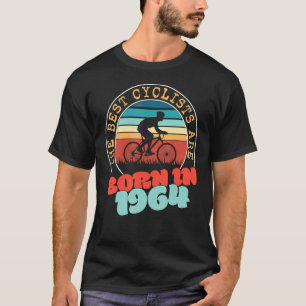58 Jaar Oud Fietser Geboren in 1964 58e Verjaardag T-shirt