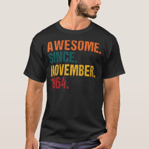 58 jaar oud Geweldige sinds november 1964 58 jaar T-shirt
