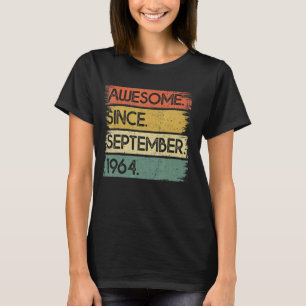 58 jaar oud Geweldige sinds september 1964 58e str T-shirt