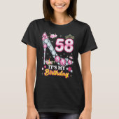 58 jaar oud Het is mijn 58e verjaardag, roze Diamo T-shirt (Voorkant)