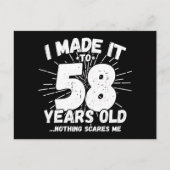 58 Jaar Oud Sarcastisch Meme Grappig 58e Verjaarda Briefkaart (Voorkant)