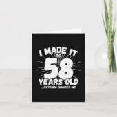 58 Jaar Oud Sarcastisch Meme Grappig 58e Verjaarda Kaart (Voorkant)