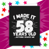 58 Jaar Oud Sarcastisch Meme Grappig 58e Verjaarda Kaart