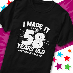 58 Jaar Oud Sarcastisch Meme Grappig 58e Verjaarda T-shirt