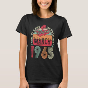 58 jaar oude 58e retro van 19 maart t-shirt