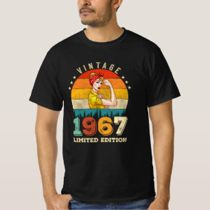 58 jaar oude Bday 1967 Vintage 58ste verjaardag vr T-shirt