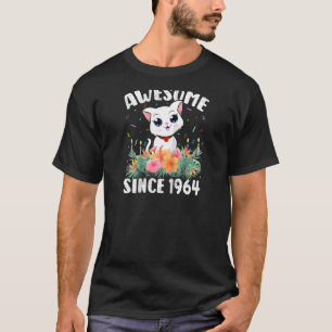 58 jaar oude kat Geweldige sinds 1964 58ste verjaa T-shirt