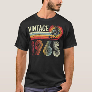 58 jaar Oude Mannen Vrouwen Vintage 1965 58e geboo T-shirt