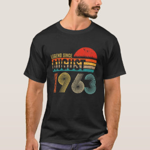58 jaar oude Retro Birthday Gift Legend sinds augu T-shirt