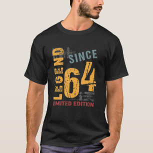 58 jaar oude Vintage 1964 58e verjaardag T-shirt