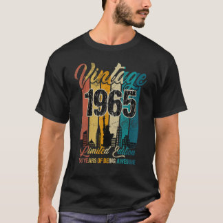 58 jaar oude Vintage 1965 58e verjaardag T-shirt