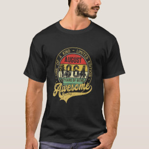 58 jaar oude Vintage augustus 1964 58e T-shirt