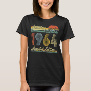 58 jaar oude Vintage sinds september 1964 58ste BI T-shirt
