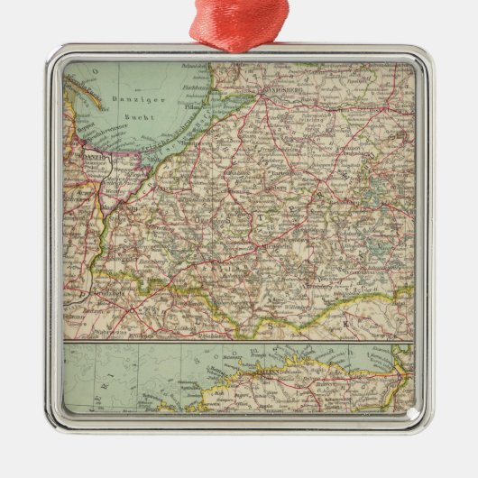 58 Oost-Pruisen, Baltische staten Metalen Ornament (Voorkant)