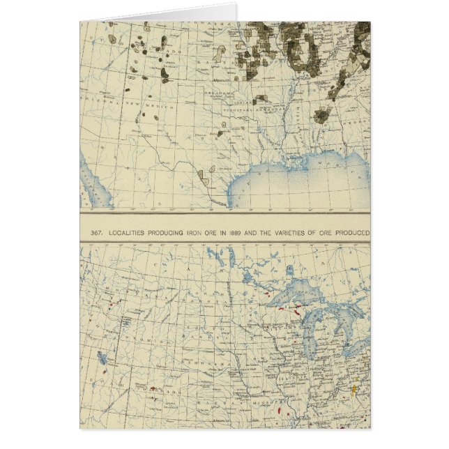 58 Steenkool 1890, ijzererts 1889 (Voorkant)