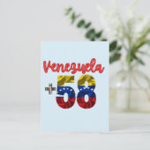 58 Venezuela Pride Authentieke Venezolaanse roots Briefkaart (Staand voorkant)