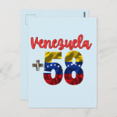 58 Venezuela Pride Authentieke Venezolaanse roots Briefkaart (Voorkant / Achterkant)