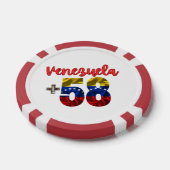 58 Venezuela Pride Authentieke Venezolaanse roots Poker Chips (Enkel)